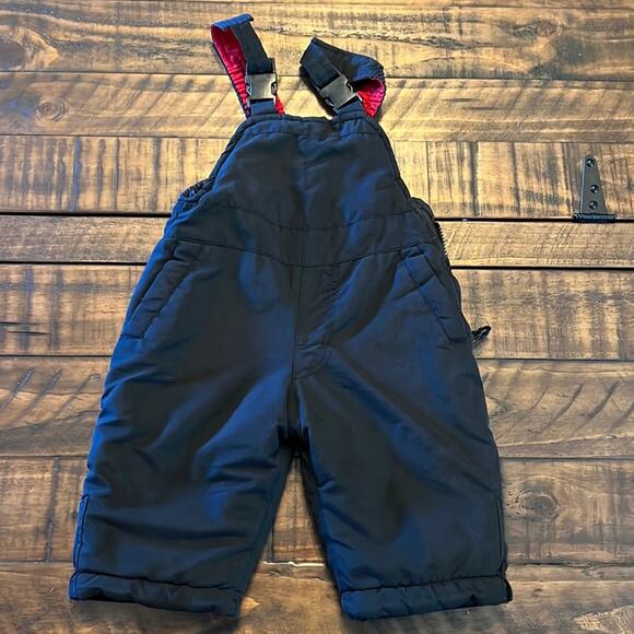 Oshkosh Infant Bib Snow Pants Size 6/9 Months Dark Blue - Picture 1 of 6